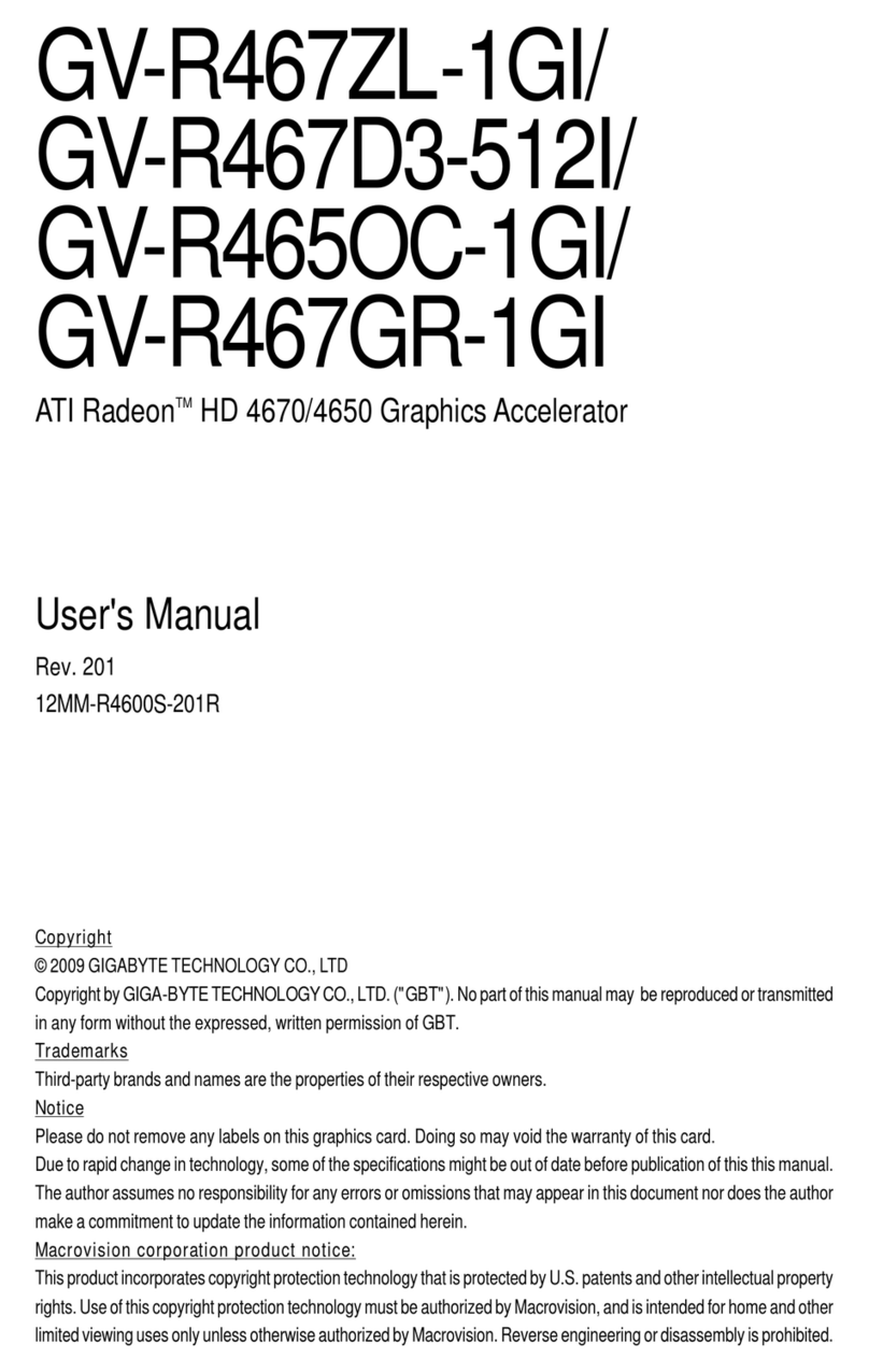Gigabyte GV-R467GR-1GI user manual