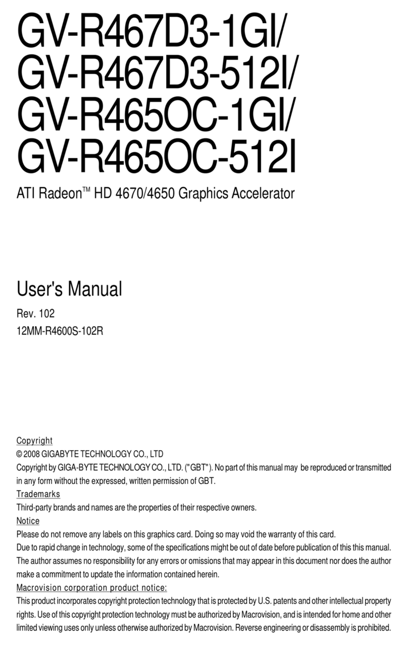 Gigabyte GV-R467D3-1GI user manual