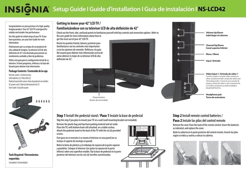 Insignia NS-LCD42 User manual