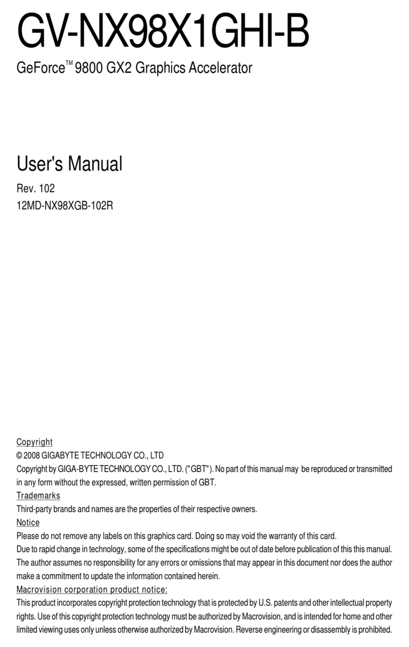 Gigabyte GV-NX98X1GHI-B user manual