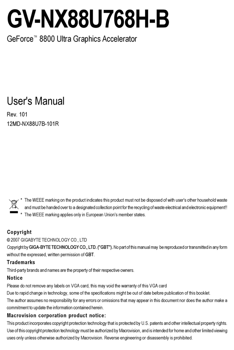 Gigabyte GV-NX88U768H-B user manual