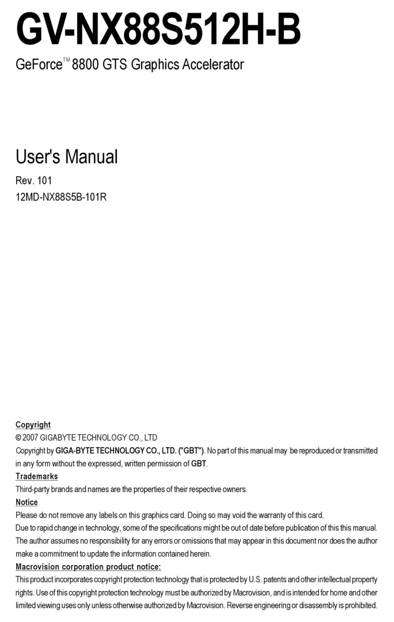 Gigabyte GV-NX88S512H-B user manual