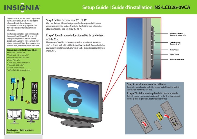 Insignia NS-LCD26-09CA User manual