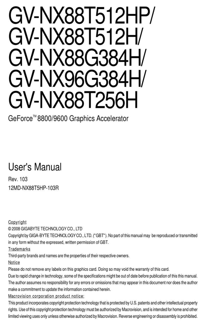 Gigabyte GV-NX88G384H user manual