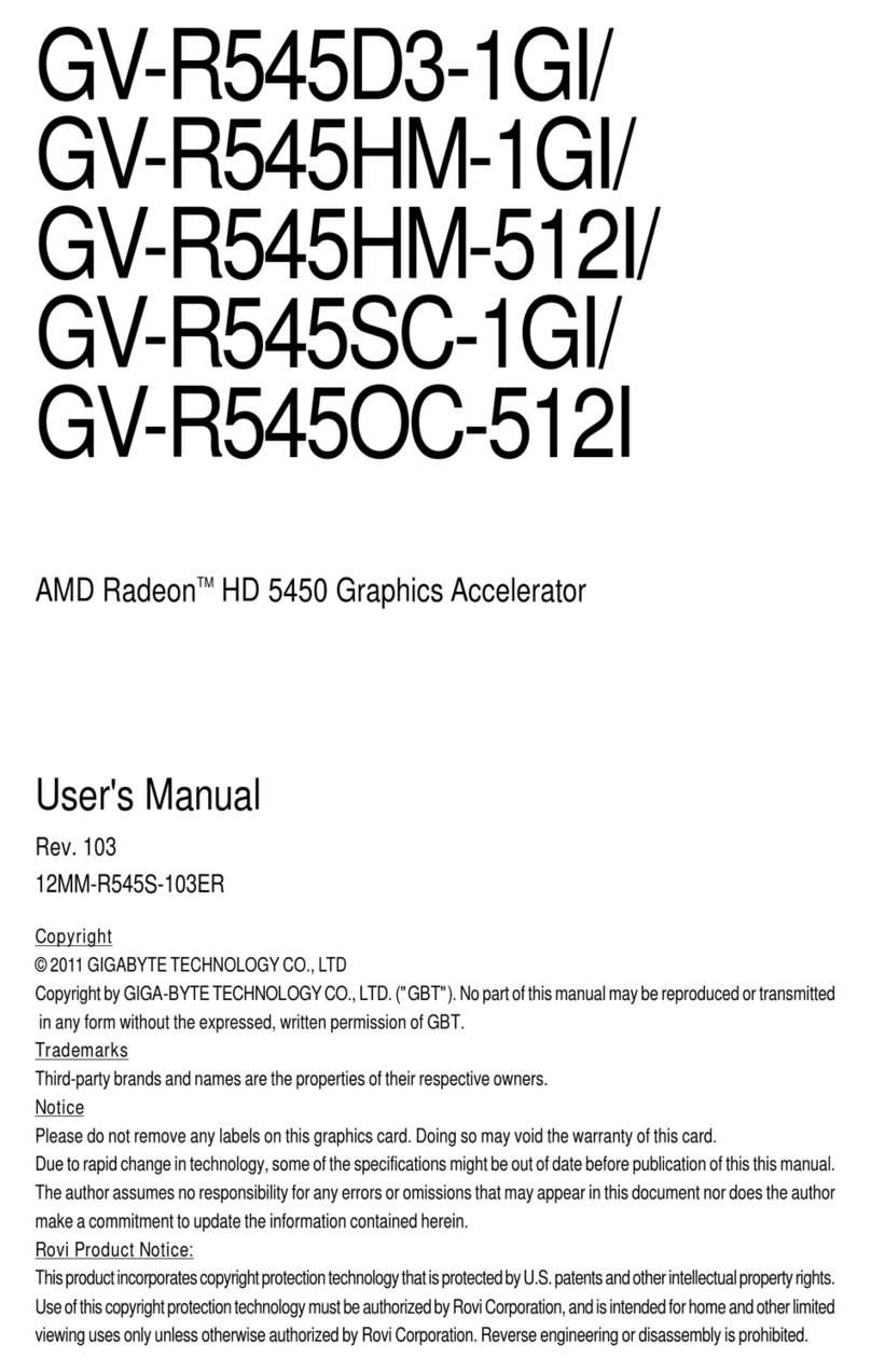Gigabyte GV-R545D3-1GI user manual