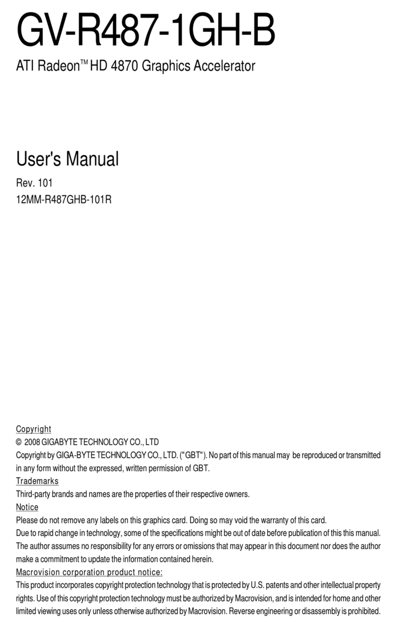 Gigabyte GV-R487-1GH-B User manual