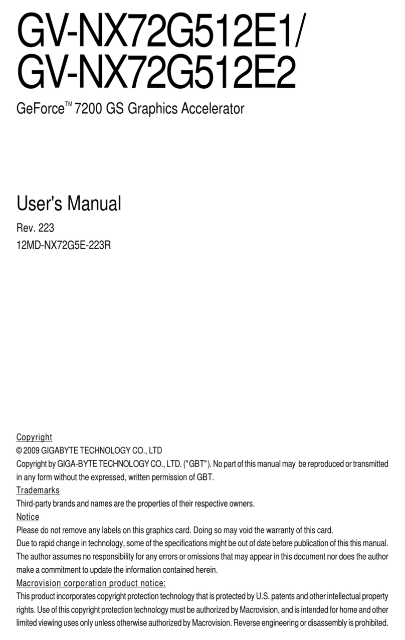 Gigabyte GV-NX72G512E1 user manual