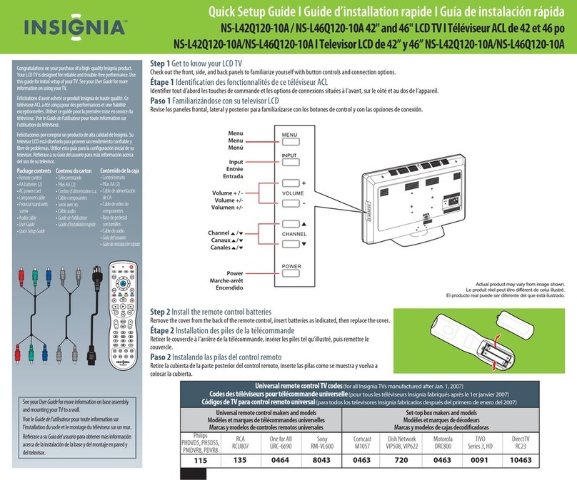 Insignia NS-L42Q120-10A User manual