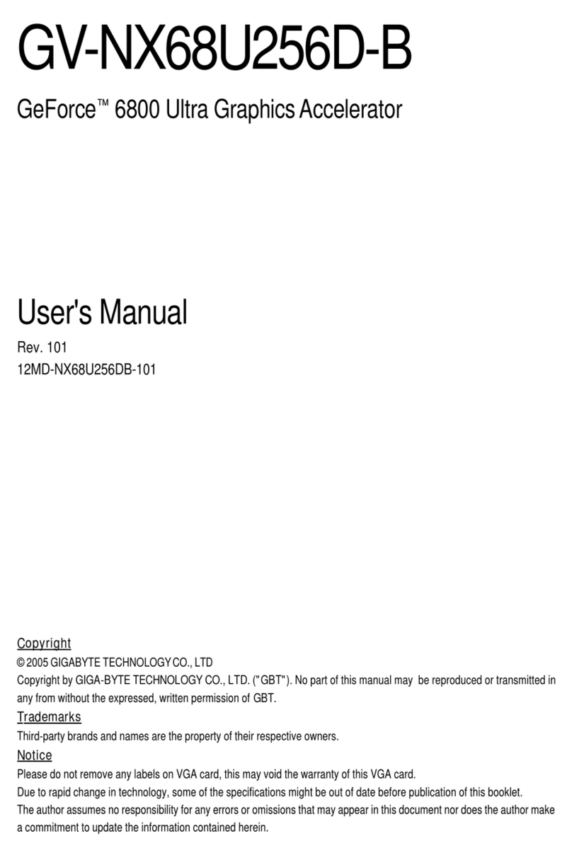 Gigabyte GV-NX68U256D-B user manual