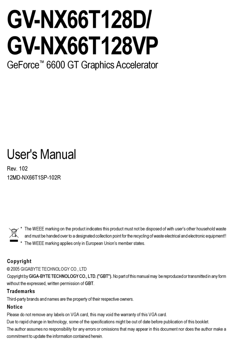 Gigabyte GV-NX66T128D-SP user manual