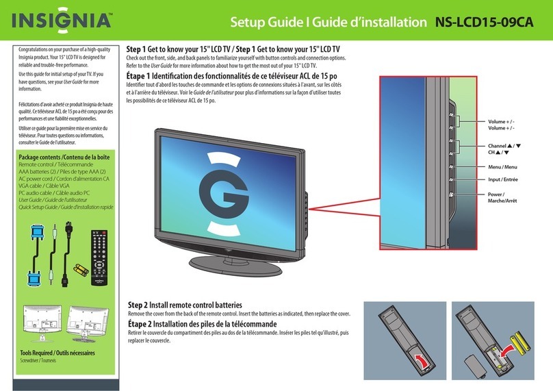 Insignia NS-LCD15-09CA User manual