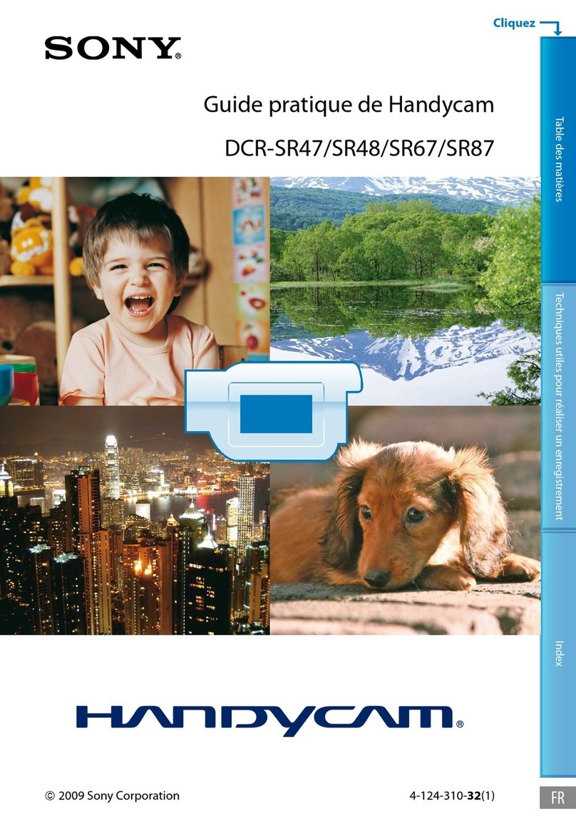 Sony DCR-SR47/R - 60gb Hdd Camcorder User manual