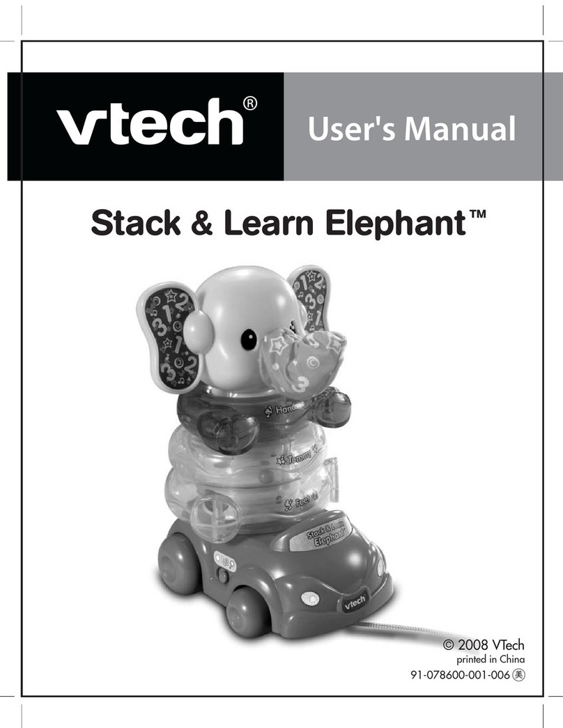 V-tech Stack & Learn Elephant User manual