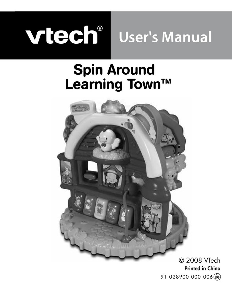 V-tech Spin Around Learning Town User manual