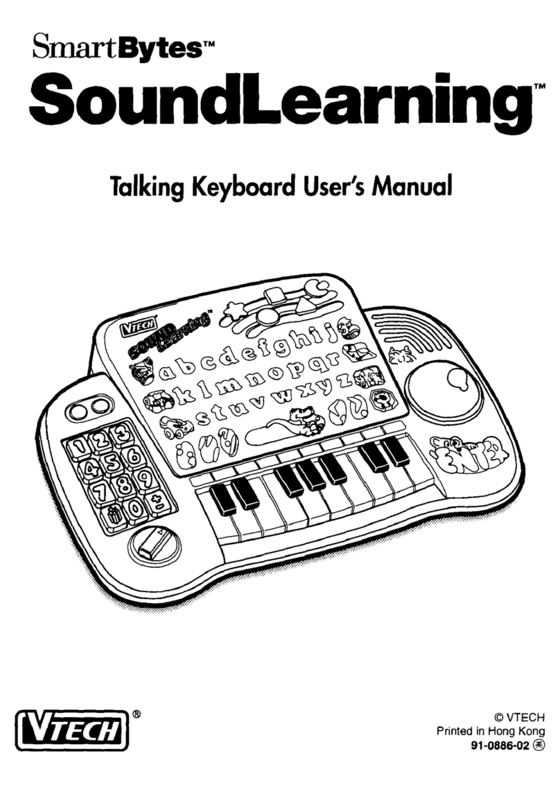 V-tech SoundLearning Talking Keyboard User manual