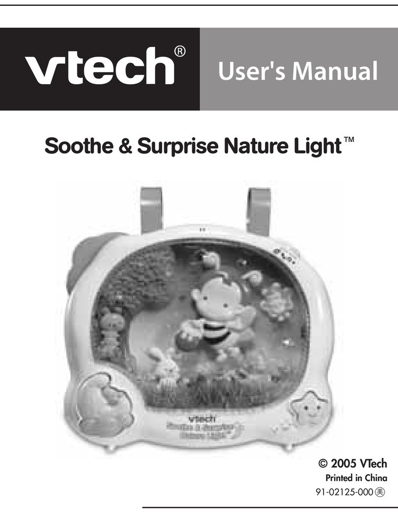 V-tech Soothe & Surprise Nature Light User manual