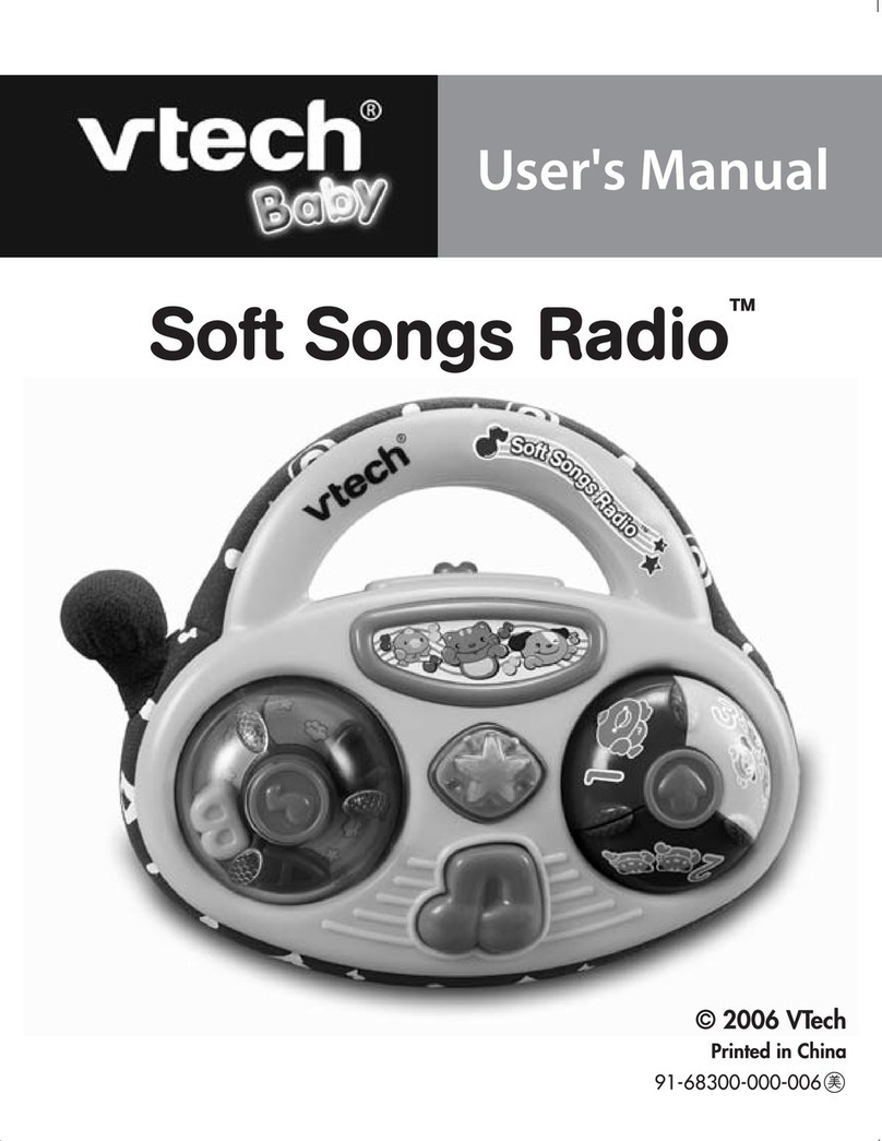 V-tech Soft Songs Radio User manual