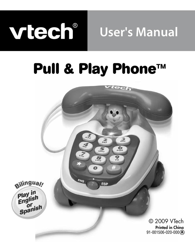 V-tech Pull & Play Phone User manual