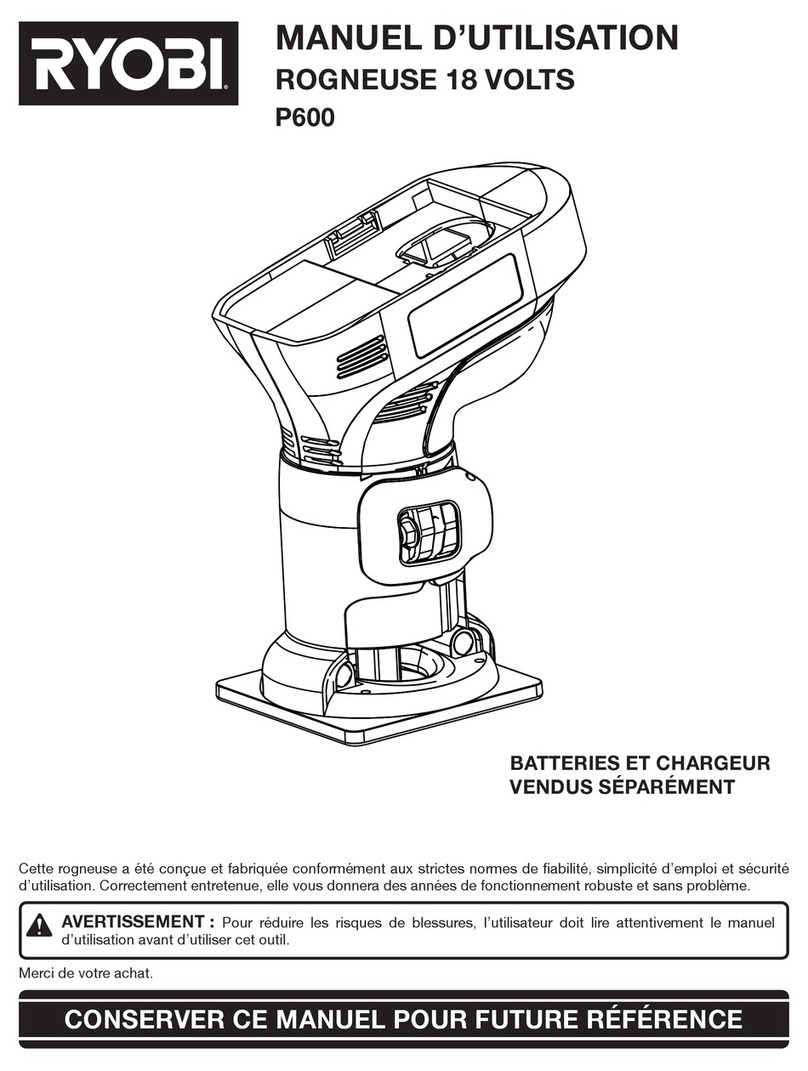 Ryobi P600 user manual