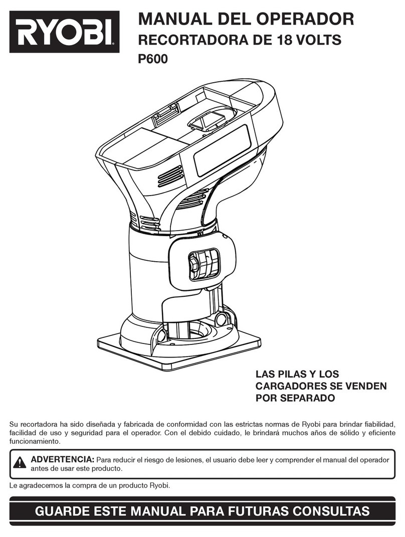 Ryobi P600 Operator's manual
