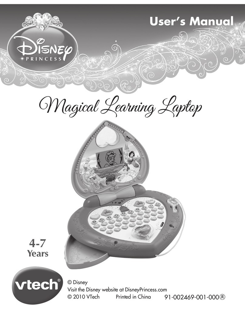 V-tech Princess Magical Learning Laptop User manual