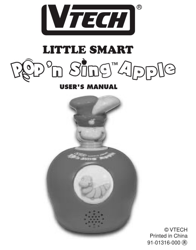 V-tech Pop 'n Sing Apple User manual V-tech Pop 'n Sing Apple User manual