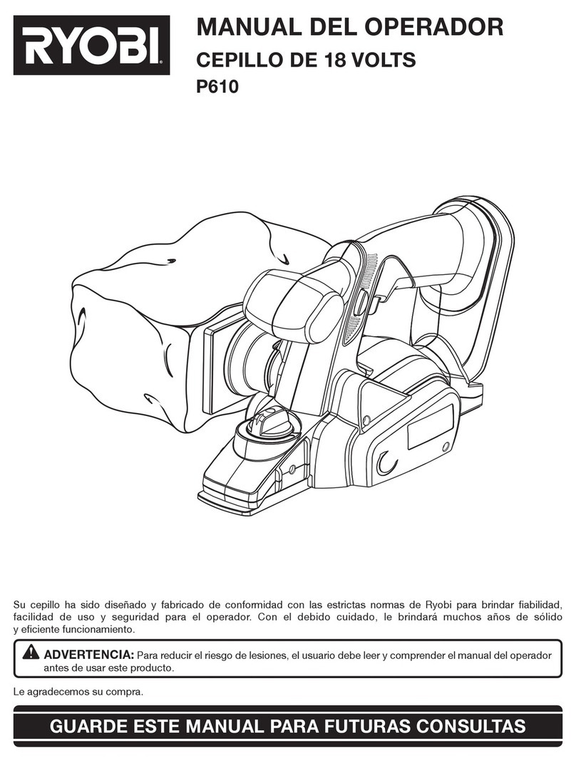 Ryobi P610 User guide