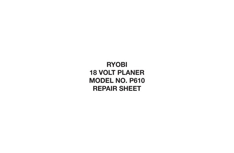 Ryobi P610 Repair sheet