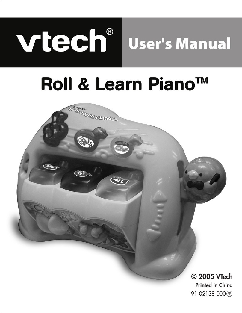 V-tech Roll & Learn Piano User manual