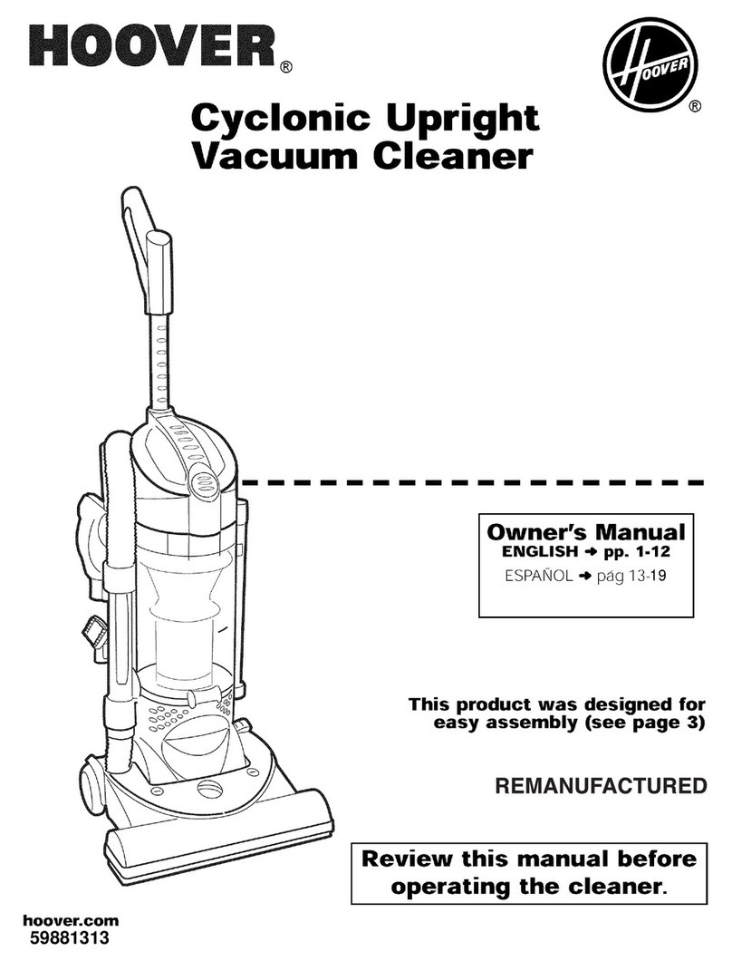 Hoover UH70060RM User manual