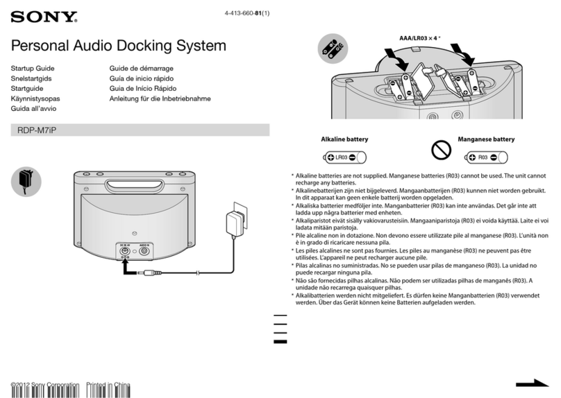 Sony RDP-M7IP User guide