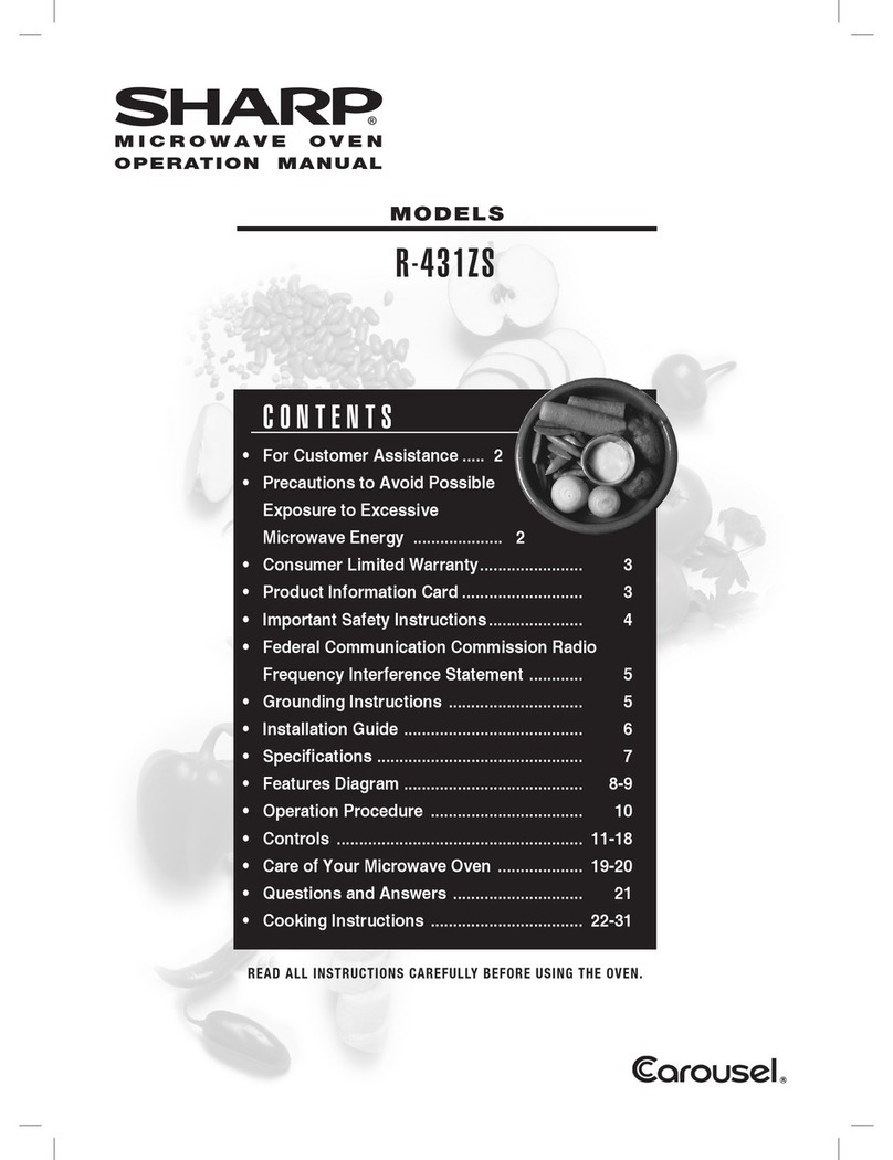 Sharp Carousel R-431ZS owner's manual