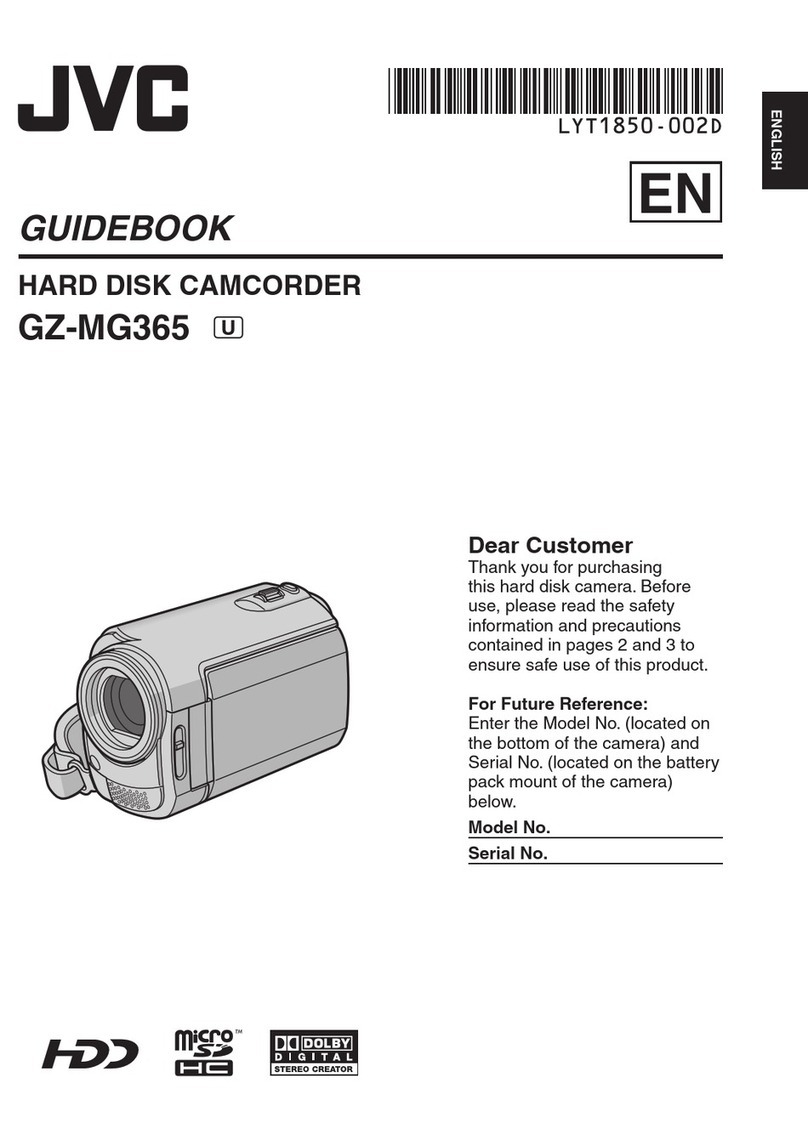 JVC GZ-MG365B - Everio Camcorder - 680 KP Guide book