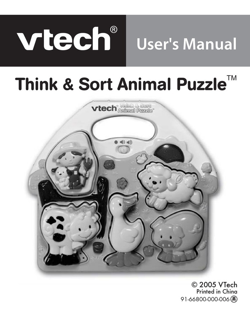 V-tech Think & Sort Animal Puzzle User manual V-tech Think & Sort Animal Puzzle User manual
