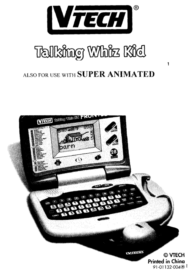 V-tech Talking Whiz Kid Frontier User manual