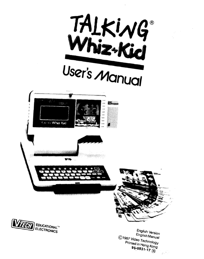 V-tech Talking Whiz Kid Power Mouse User manual