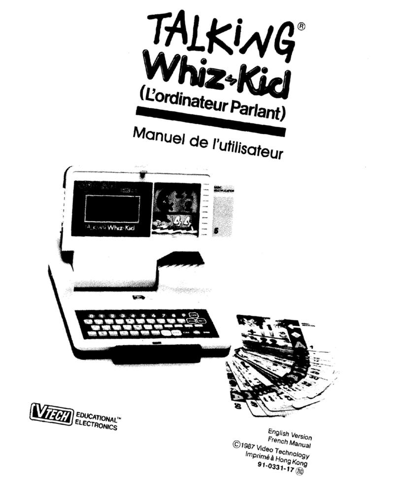 V-tech Talking Whiz Kid French User manual