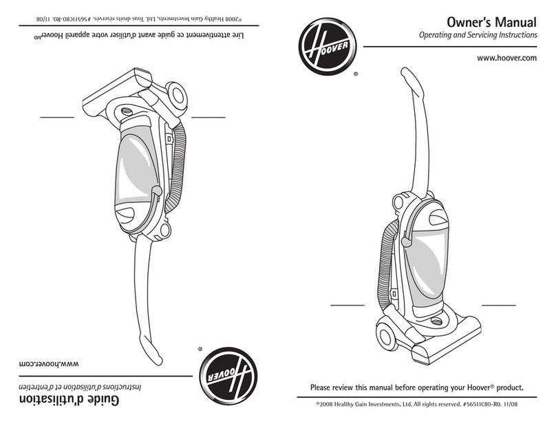 Hoover UH40155 User manual