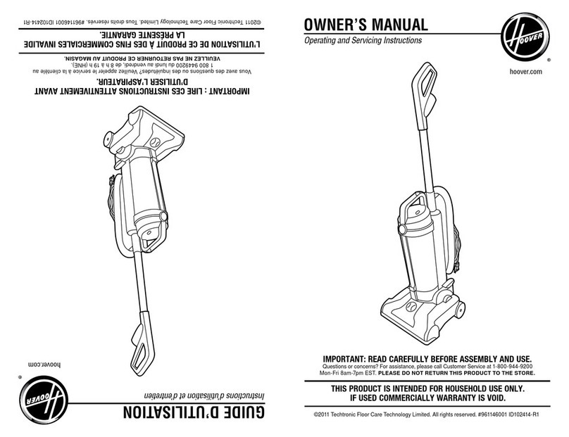 Hoover UH20040 User manual