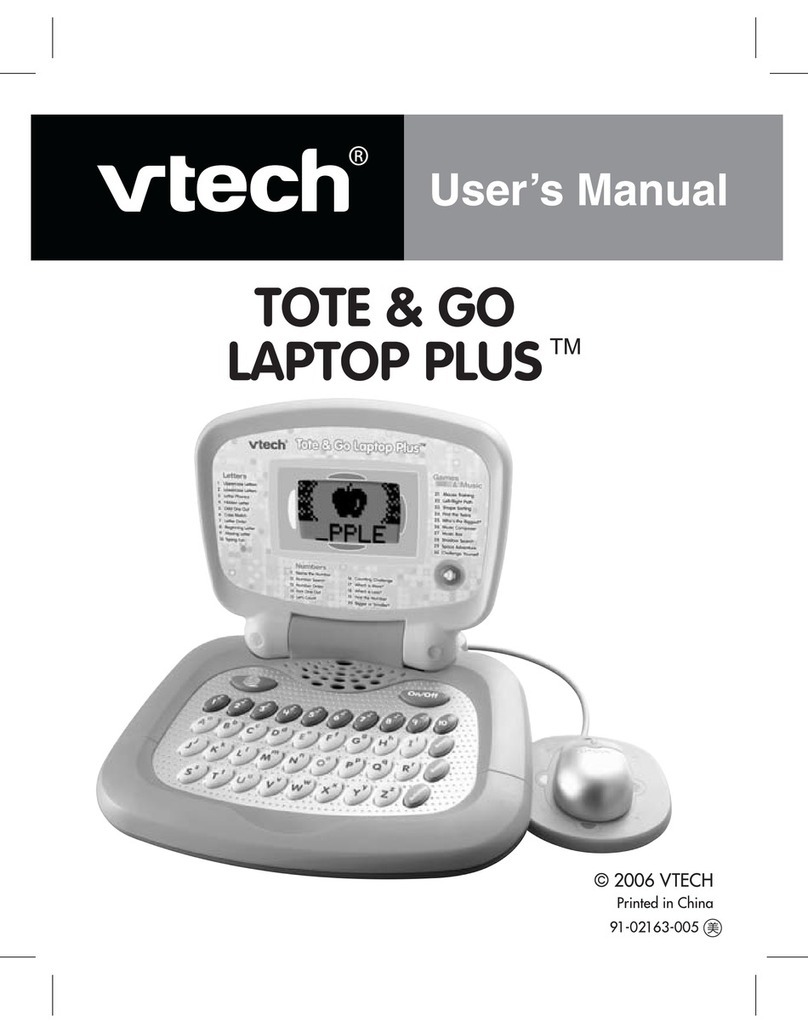 V-tech Tote & Go Laptop User manual