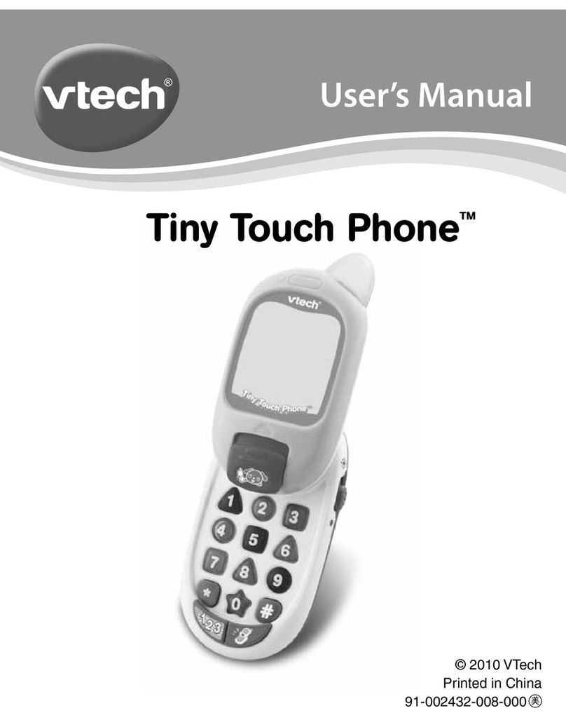 V-tech Tiny Touch Phone User manual