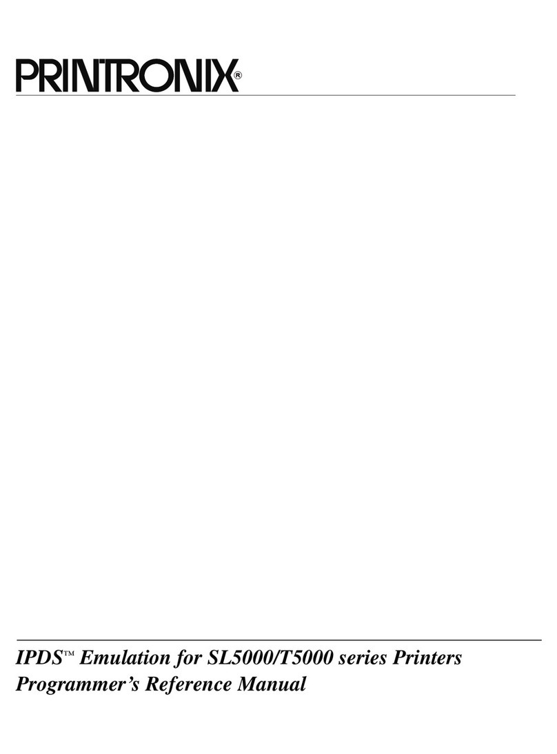 Printronix T5000 Series User manual