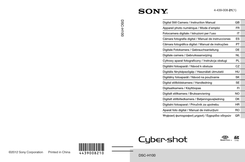 Sony Cyber-shot DSC-H100 User manual