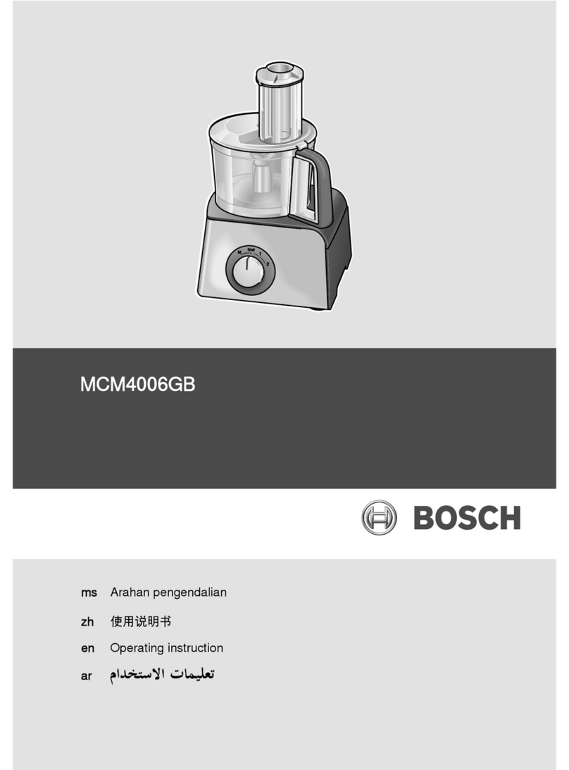 Bosch MCM4006GB User manual Bosch MCM4006GB User manual