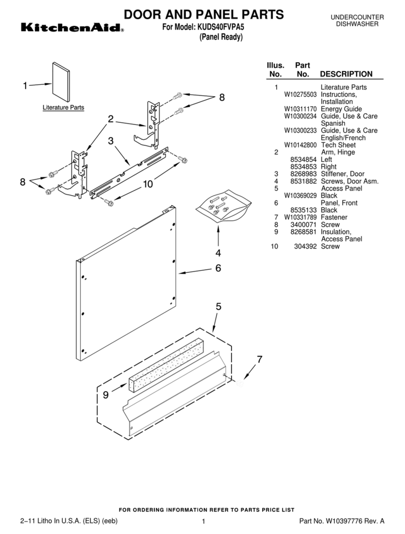 KitchenAid KUDS40FVPA - Architect Series II Setup guide KitchenAid KUDS40FVPA - Architect Series II Setup guide