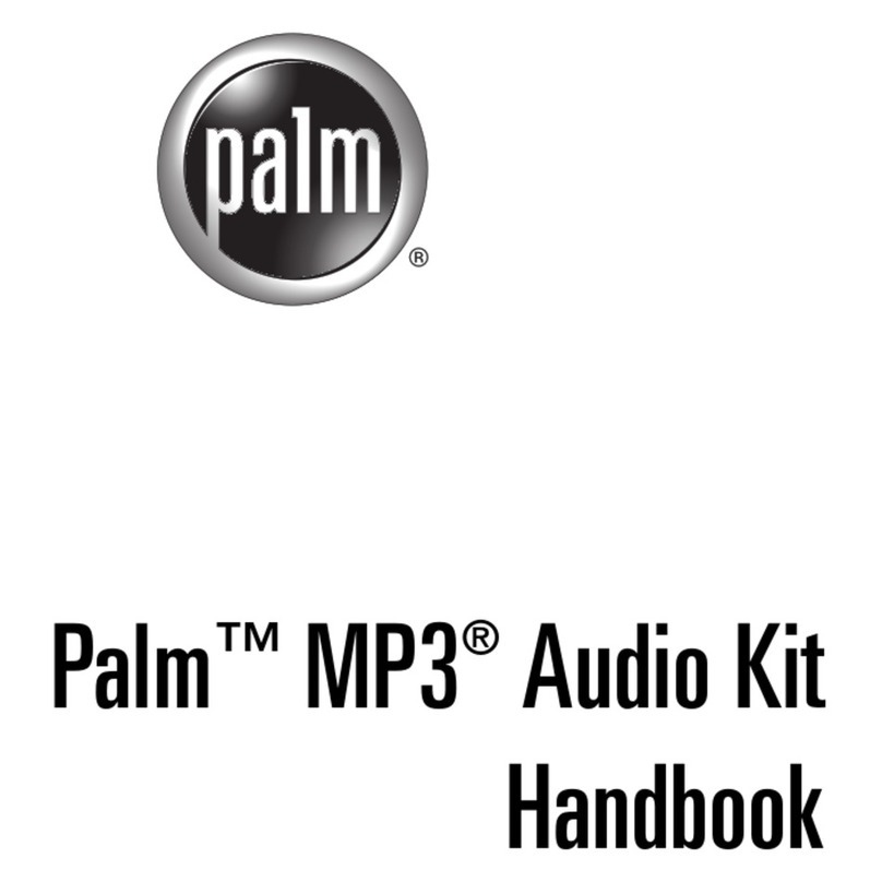 Palm MP3 Audio Kit User manual