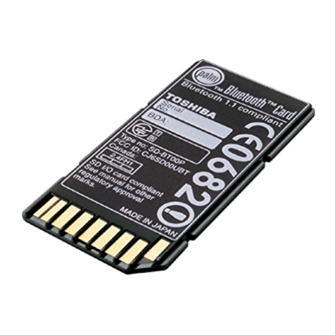 Palm Bluetooth Card User manual