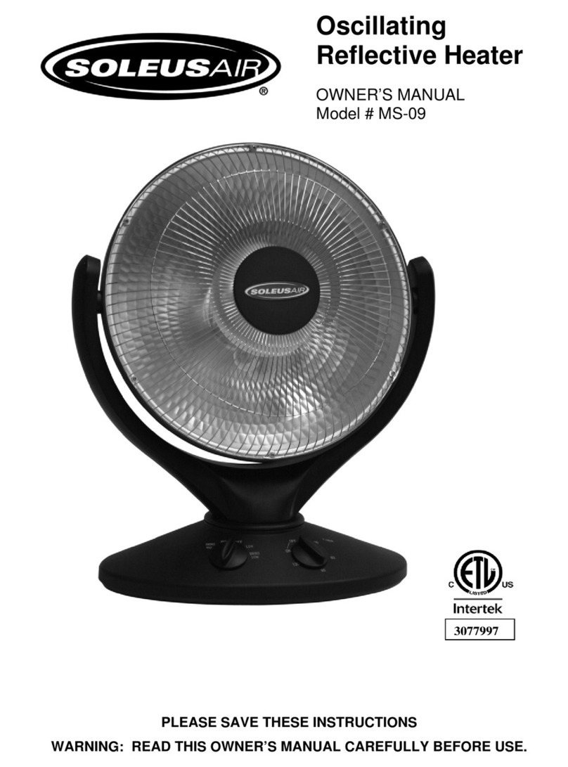 Soleus Air MS-09 User manual
