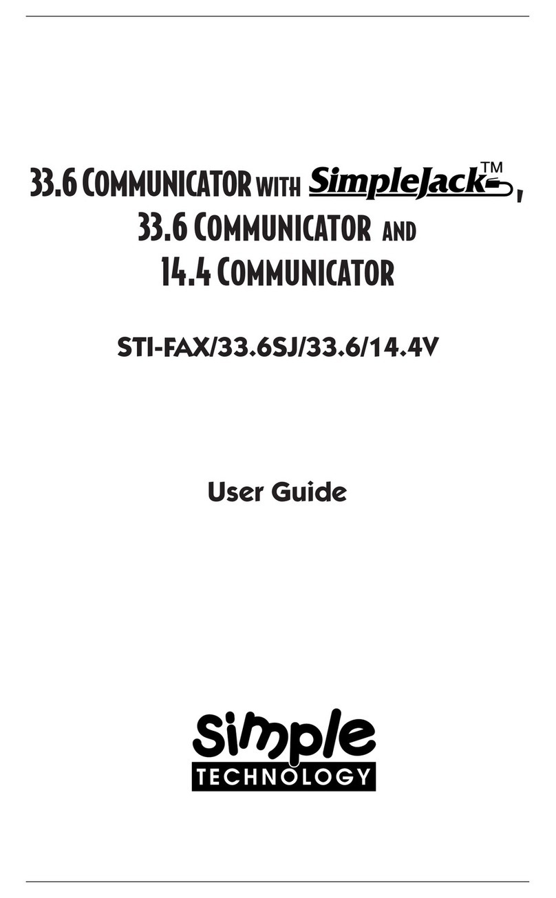 SimpleTech STI-FAX/14.4V user guide SimpleTech STI-FAX/14.4V user guide