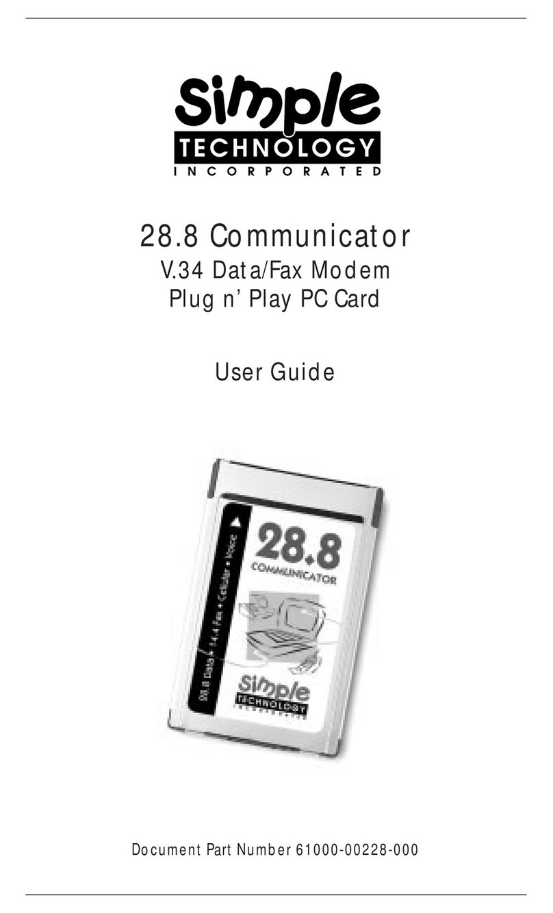 SimpleTech STI-FAX/28.8 user guide